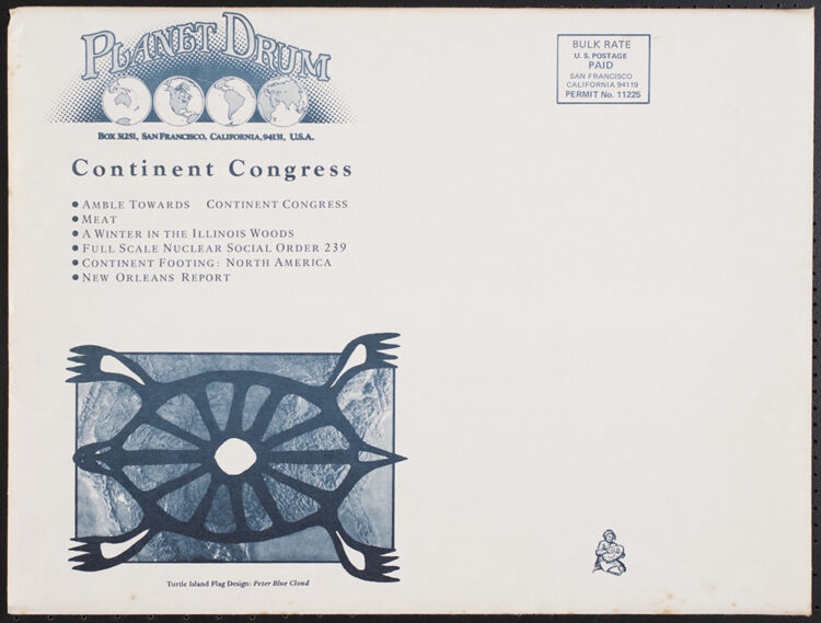 Envelope with turtle Island Flag